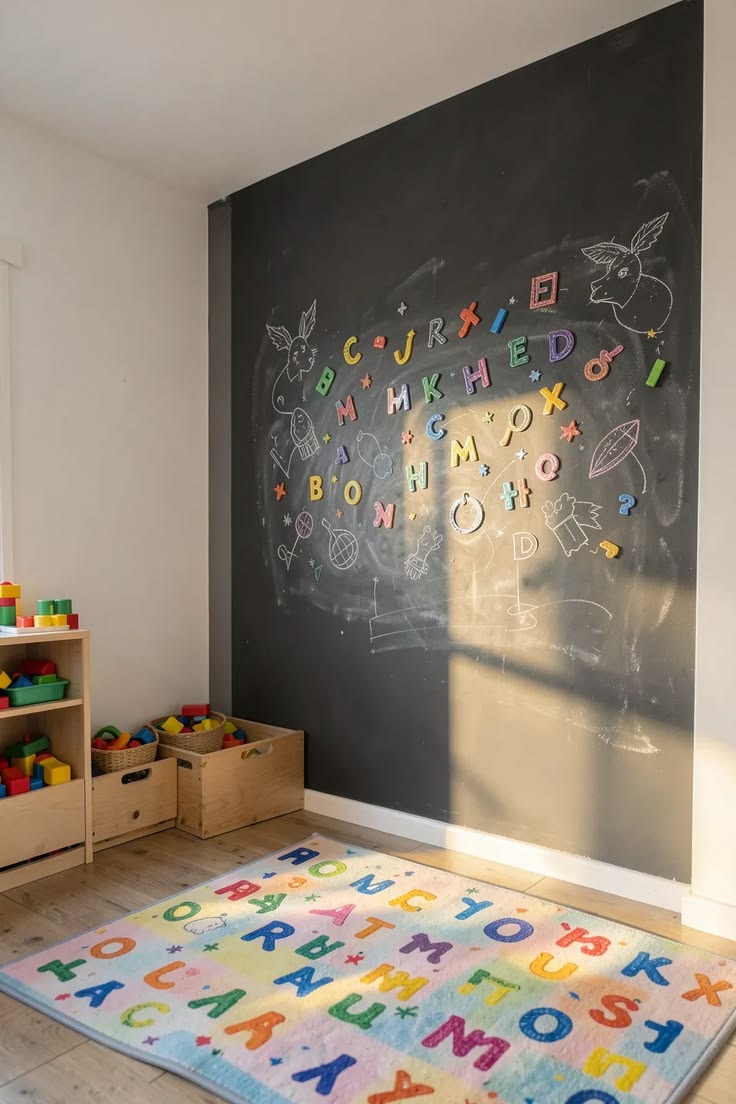 DoodleWall™ Peel-and-Stick Chalkboard Wall Decal